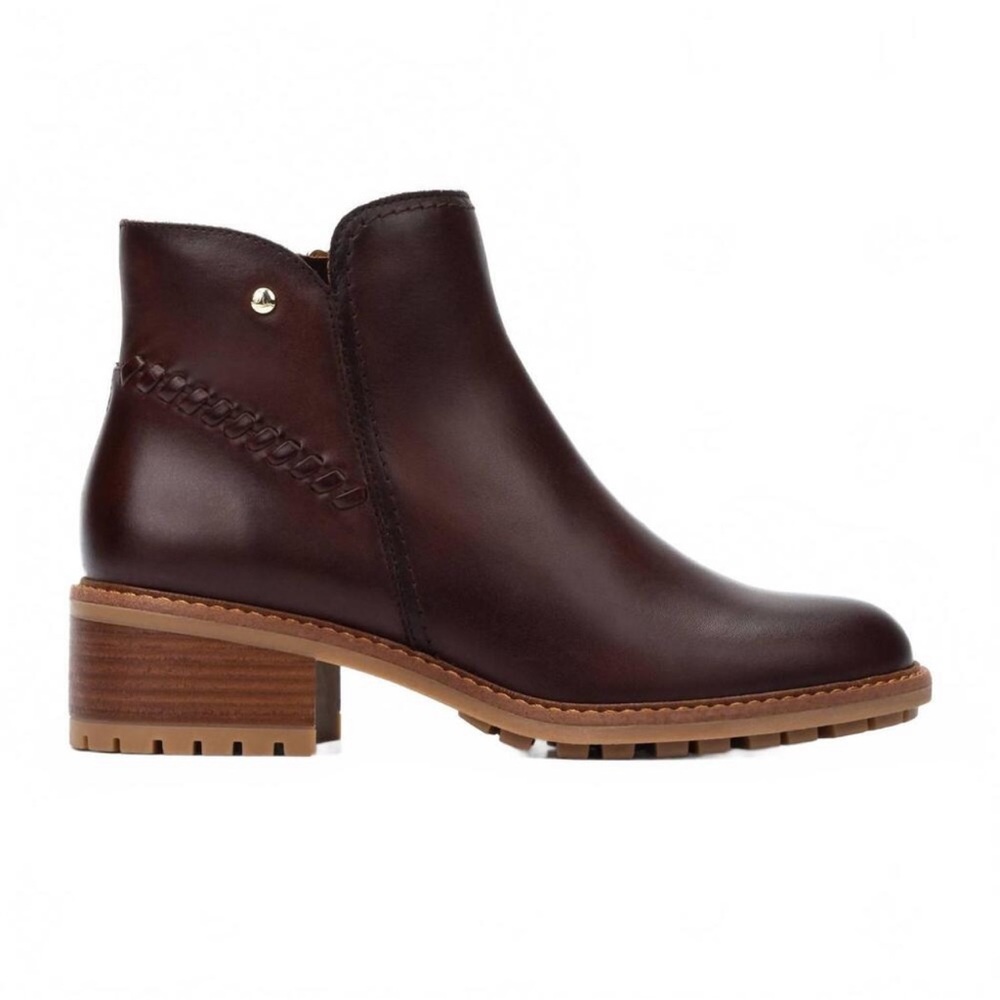 PIKOLINOS women's medina heeled boot in brown 37